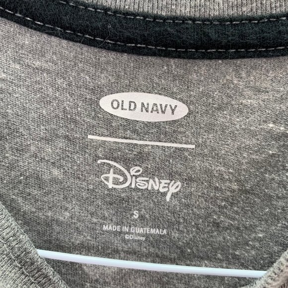 Disney Old Navy Mickey Mouse Vampire T Shirt size S Adult Gray Graphic - Picture 3 of 4